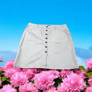 New York & Company | Khaki Skirt w Buttons